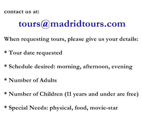 Book Madrid Tours and Contact